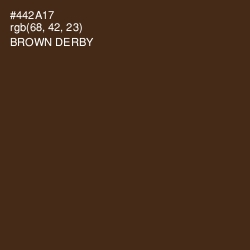 #442A17 - Brown Derby Color Image